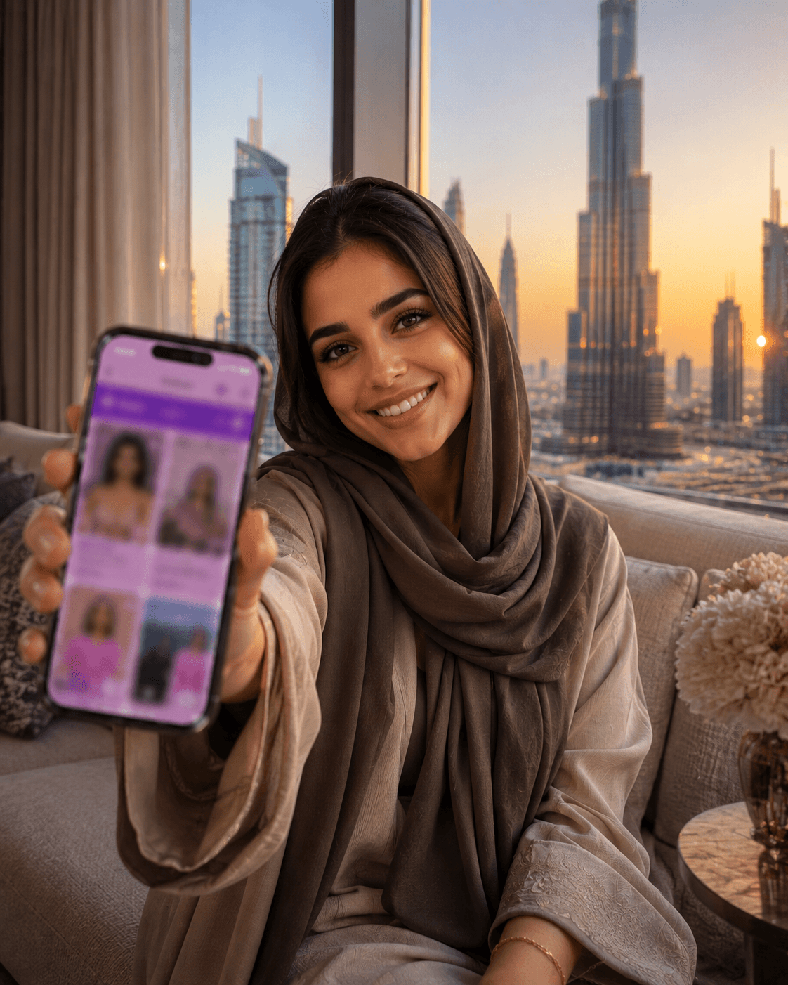Real person using TrueBondr in UAE